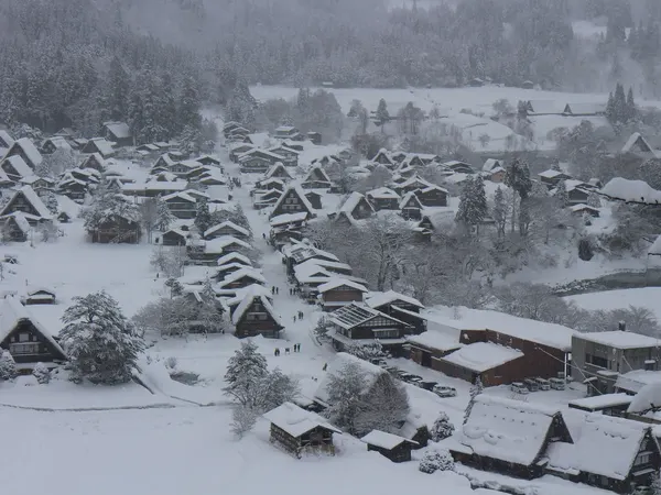 Shirakawa-go under snow